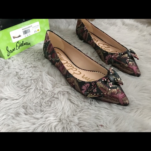 Sam Edelman Raisa Studded Bow Flats NIB Size 8.5 - Picture 3 of 6